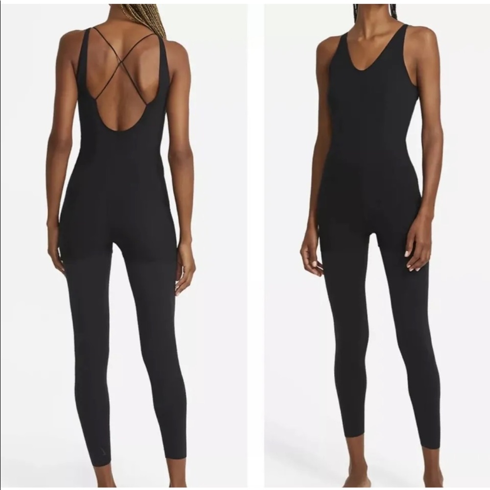 NWT Nike Yoga Infinalon Jumpsuit Jumper Layered Training DA2424-010 Size XL